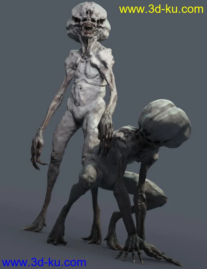 Necro Cephaloid for Genesis 8 Male模型的图片5