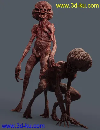 3D打印模型Necro Cephaloid for Genesis 8 Male的图片