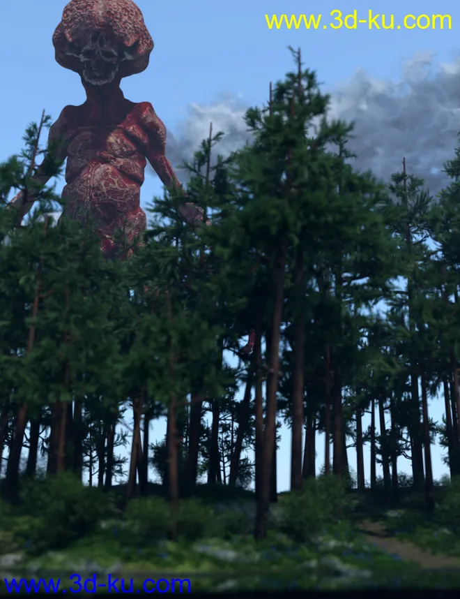 Necro Cephaloid for Genesis 8 Male模型的图片10