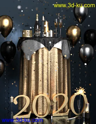 3D打印模型New Years Celebration的图片