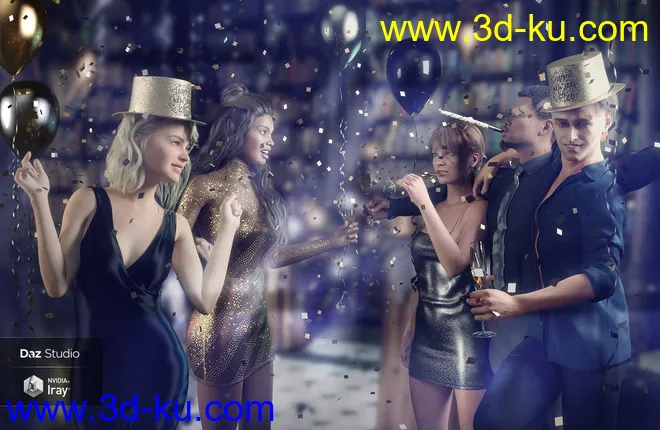 New Years Celebration模型的图片6