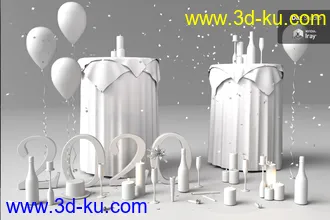 3D打印模型New Years Celebration的图片