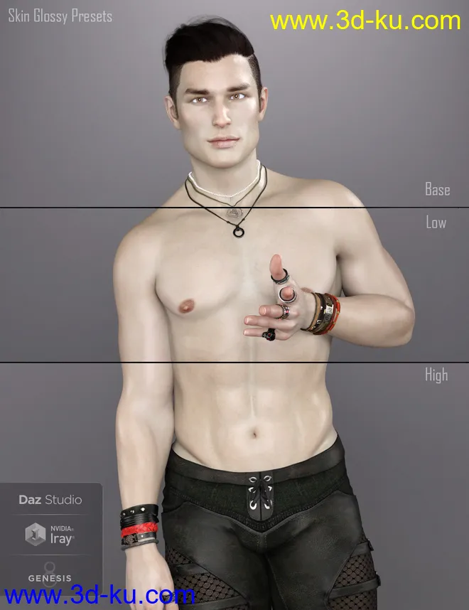 Nikolai for Dain 8 and Genesis 8 Male模型的图片8