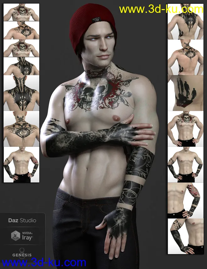 Nikolai for Dain 8 and Genesis 8 Male模型的图片12