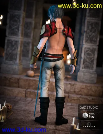 3D打印模型Nocturnal Guard Outfit for Genesis 3 Male(s)的图片