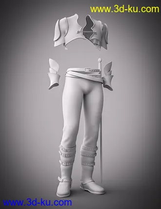 3D打印模型Nocturnal Guard Outfit for Genesis 3 Male(s)的图片