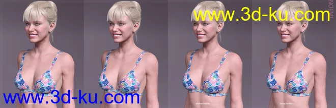 Noemi HD & Smile HD Expression for Genesis 8 Female模型的图片12