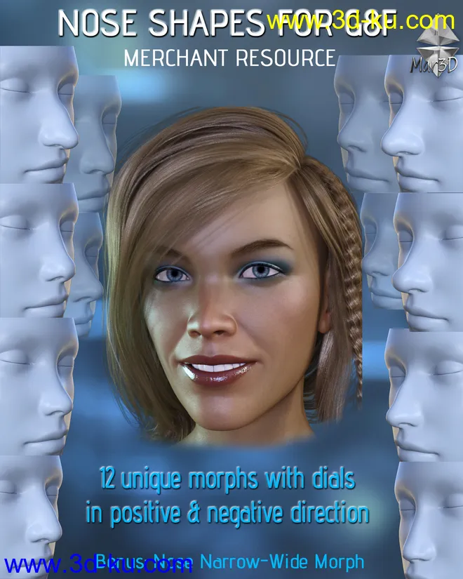 Nose Shapes for G8F - Merchant Resource模型的图片1