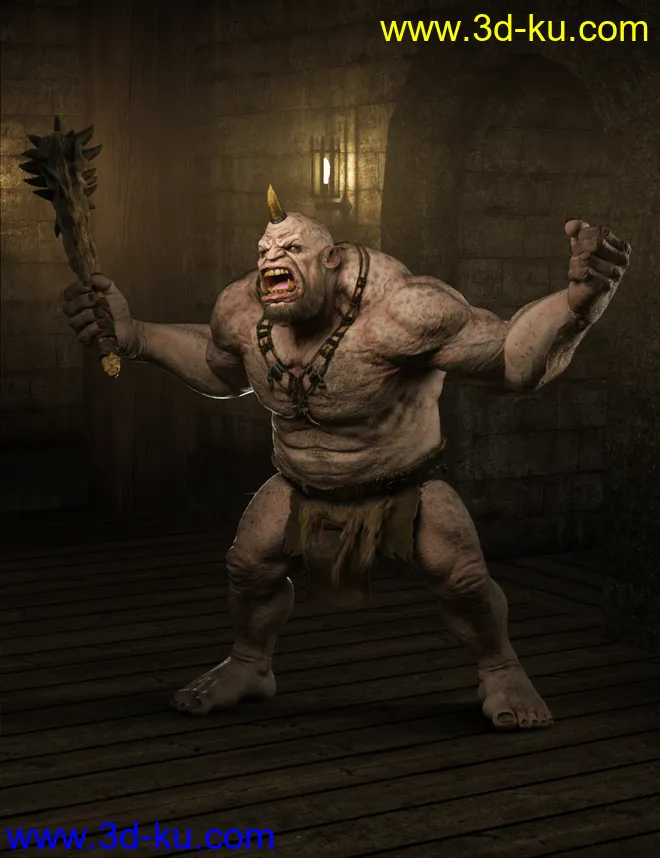 Ogre HD for Genesis 8 Male模型的图片5