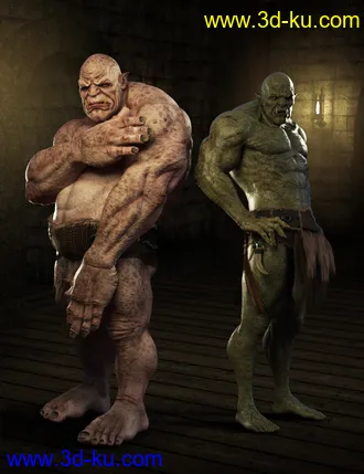 3D打印模型Ogre HD for Genesis 8 Male的图片