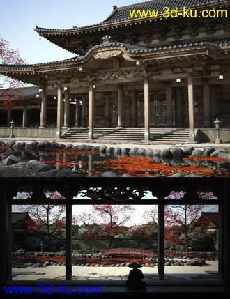 3D打印模型Old Japanese Temple的图片