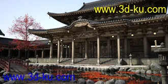 Old Japanese Temple模型的图片2