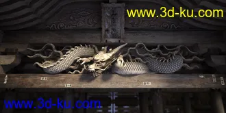 Old Japanese Temple模型的图片8