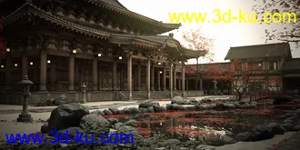 3D打印模型Old Japanese Temple的图片
