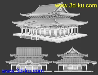 3D打印模型Old Japanese Temple的图片