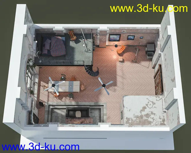 Old Manhattan Apartment模型的图片12