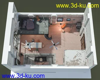 3D打印模型Old Manhattan Apartment的图片