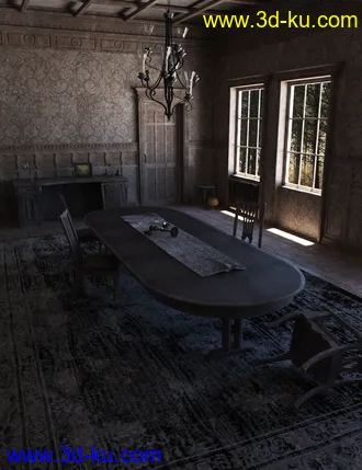 3D打印模型Old Royal Dining Hall Abandoned的图片