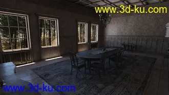 3D打印模型Old Royal Dining Hall Abandoned的图片