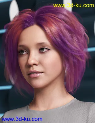 3D打印模型OOT Hairblending 2.0 Texture XPansion for Various Age Bob Hair的图片