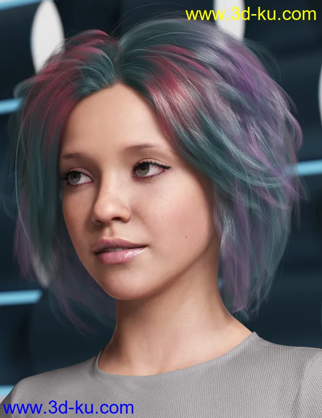 OOT Hairblending 2.0 Texture XPansion for Various Age Bob Hair模型的图片6