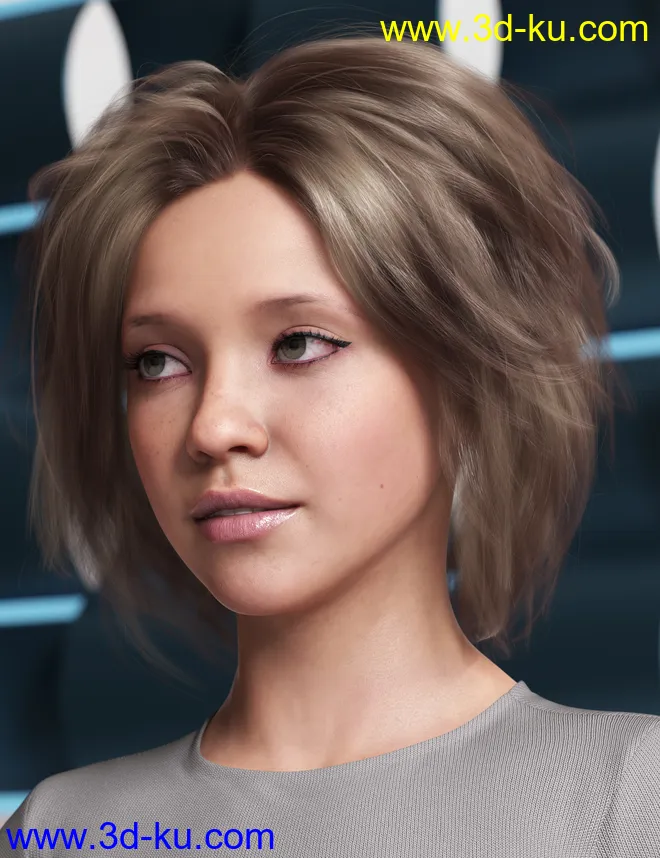 OOT Hairblending 2.0 Texture XPansion for Various Age Bob Hair模型的图片7