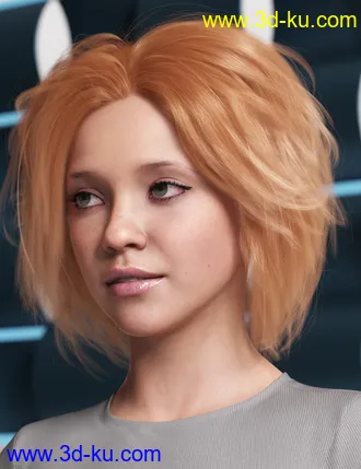 3D打印模型OOT Hairblending 2.0 Texture XPansion for Various Age Bob Hair的图片