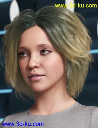 3D打印模型OOT Hairblending 2.0 Texture XPansion for Various Age Bob Hair的图片