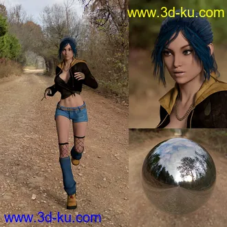 3D打印模型Orestes Iray HDRI Environment - Lonely Road的图片