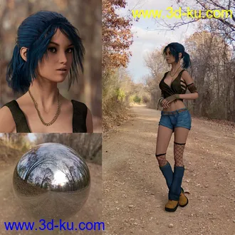 3D打印模型Orestes Iray HDRI Environment - Lonely Road的图片