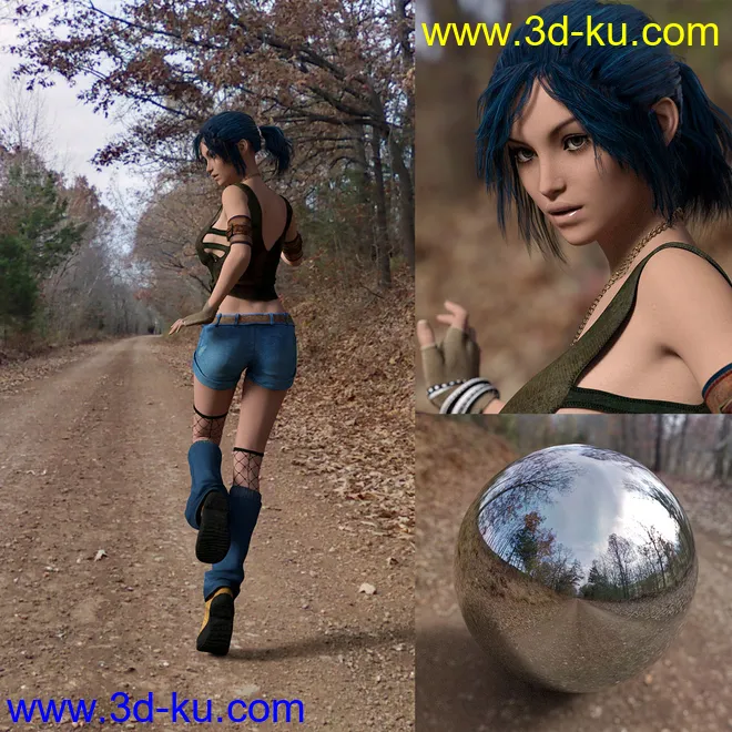 Orestes Iray HDRI Environment - Lonely Road模型的图片5