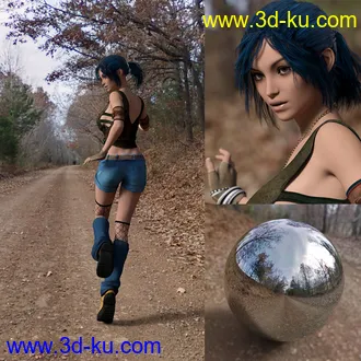 3D打印模型Orestes Iray HDRI Environment - Lonely Road的图片