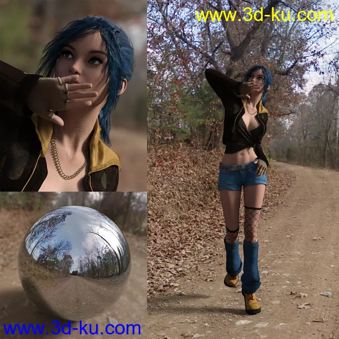 Orestes Iray HDRI Environment - Lonely Road模型的图片6