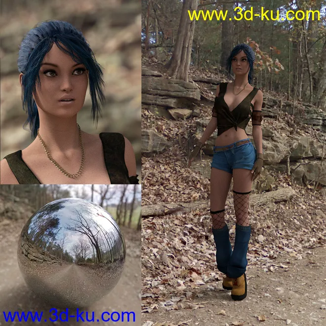 Orestes Iray HDRI Environment - Lonely Road模型的图片7