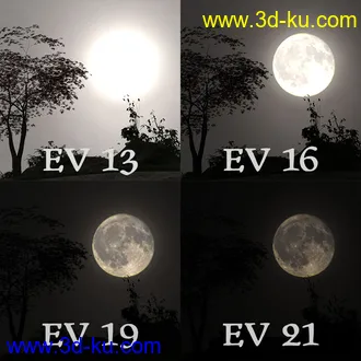 3D打印模型Orestes Iray HDRI Skydomes - Winter Moon的图片