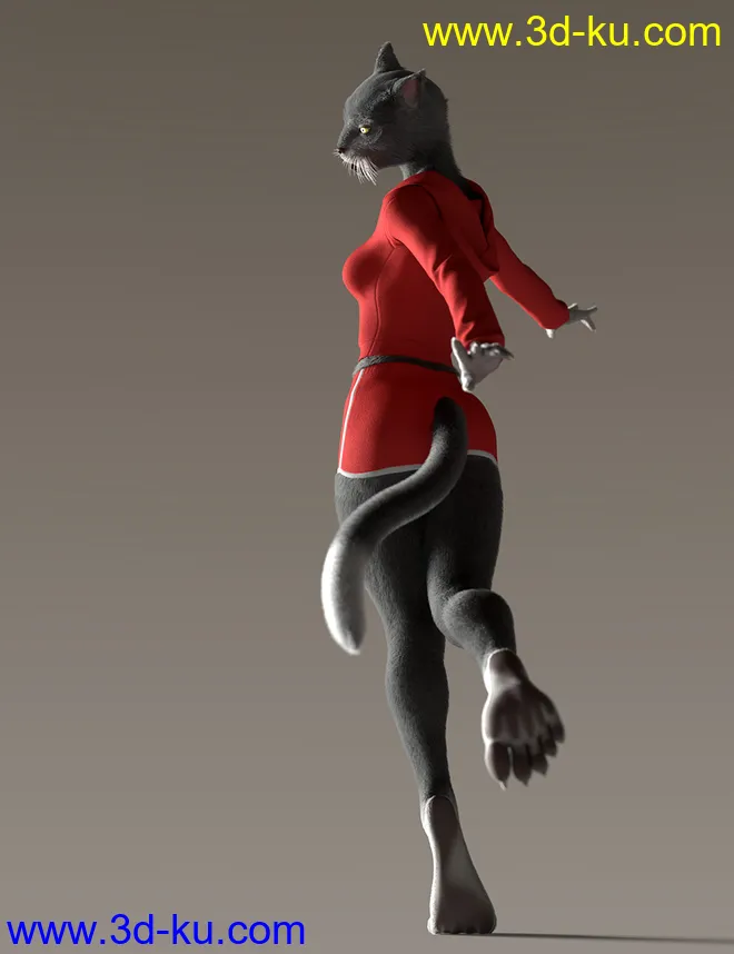 OsoDreamer's FelineFolk for Genesis 8 Female模型的图片4
