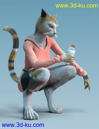 3D打印模型OsoDreamer's FelineFolk for Genesis 8 Female Addon的图片