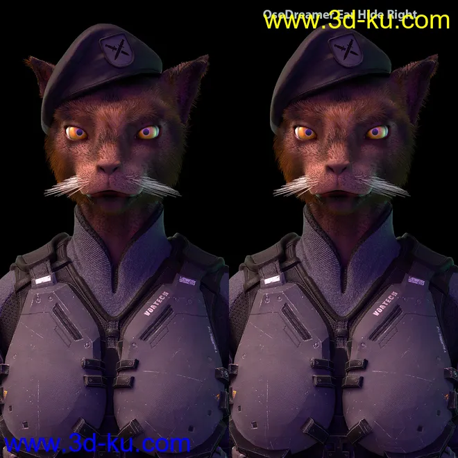 OsoDreamer's FelineFolk for Genesis 8 Female Addon模型的图片4