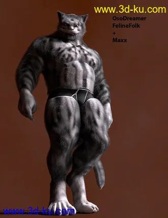 3D打印模型OsoDreamer's FelineFolk for Genesis 8 Male的图片