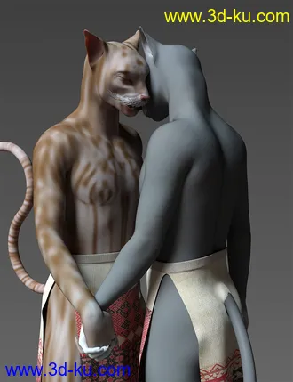 3D打印模型OsoDreamer's FelineFolk for Genesis 8 Male的图片