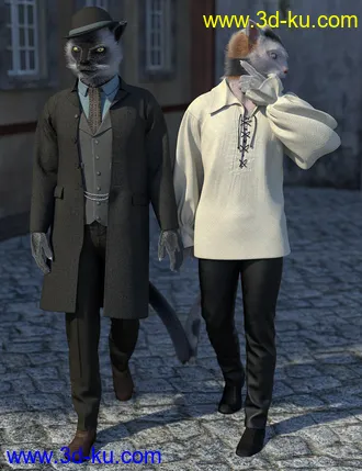 3D打印模型OsoDreamer's FelineFolk for Genesis 8 Male Addon的图片