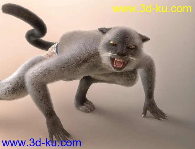 OsoDreamer's FelineFolk for Genesis 8 Male Addon模型的图片4