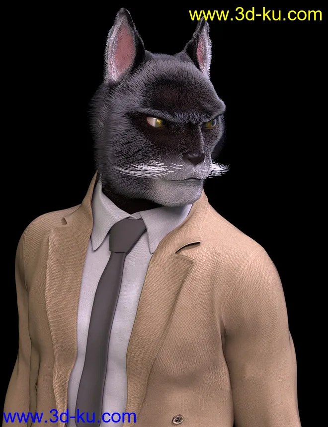 OsoDreamer's FelineFolk for Genesis 8 Male Addon模型的图片5