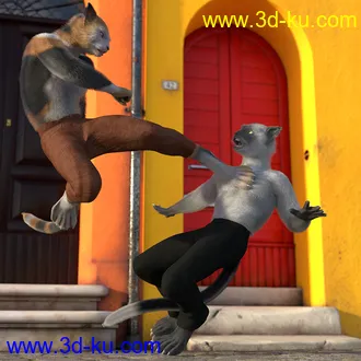 3D打印模型OsoDreamer's FelineFolk for Genesis 8 Male Addon的图片