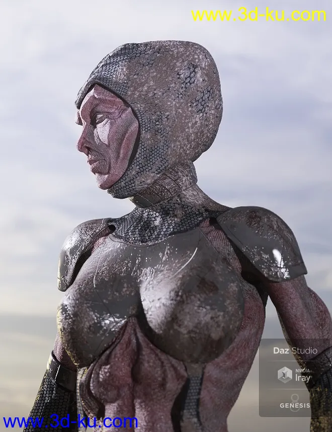 Oumua HD Alien Creature for Genesis 8 Female模型的图片3