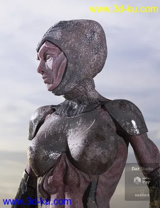 3D打印模型Oumua HD Alien Creature for Genesis 8 Female的图片