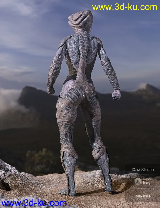 Oumua HD Alien Creature for Genesis 8 Female模型的图片9