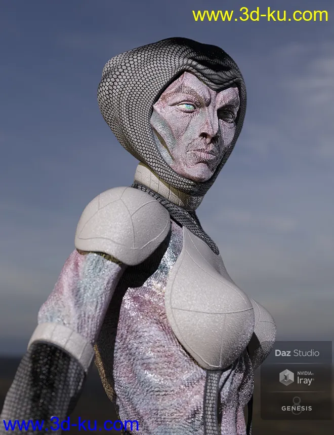 Oumua HD Alien Creature for Genesis 8 Female模型的图片12