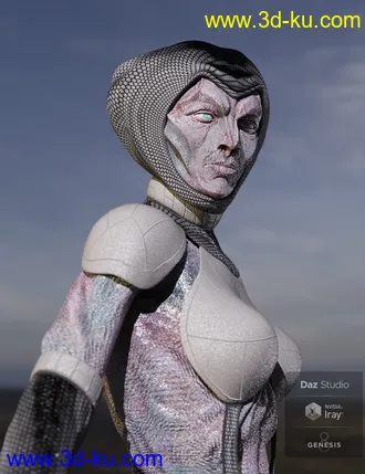 3D打印模型Oumua HD Alien Creature for Genesis 8 Female的图片