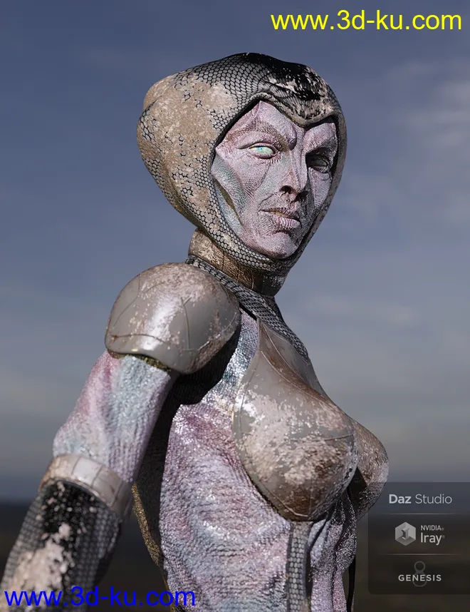 Oumua HD Alien Creature for Genesis 8 Female模型的图片13